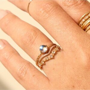 Catbird Moonstone Homespun Ring by
Satomi Kawakita